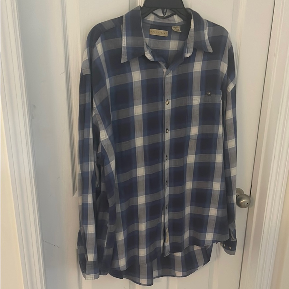 East Island Blue Plaid Men's Shirt